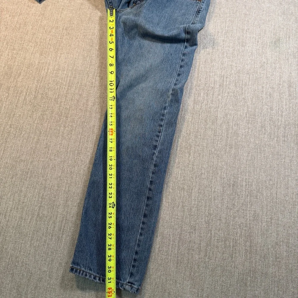 Levis 505 Regular Fit Straight Leg Jeans Mens 31x32 Medium Wash Blue Denim